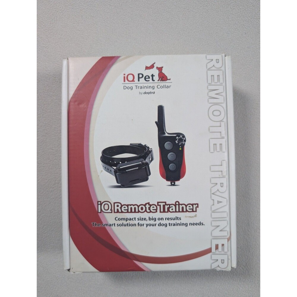IQ Pet Dogtra Remote Trainer Dog Training Collar With Box No Charger Untested